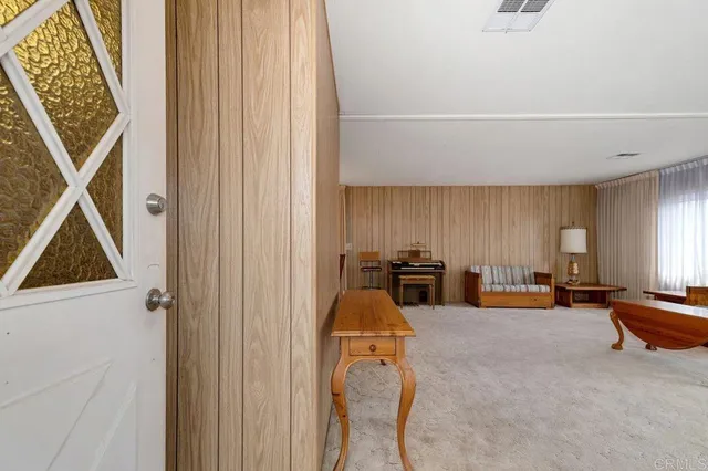 a view of a terrace with sky view