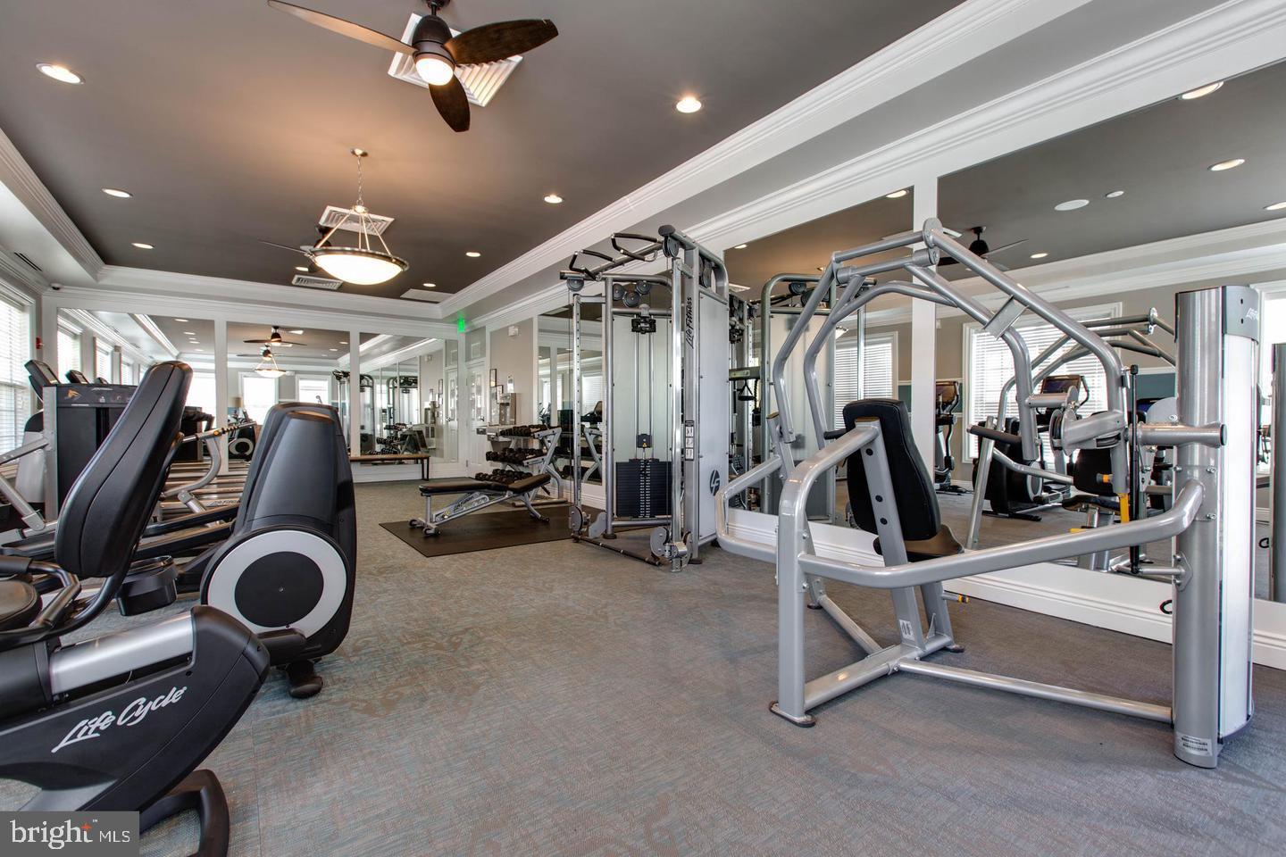 2119 Split Creek Lane Hanover, MD 21076 - Photo 49 of 55 a view of a room with gym equipment