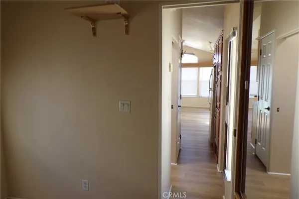 a view of a bathroom from a bathroom