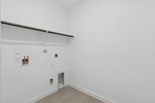 a view of a backyard with a garden