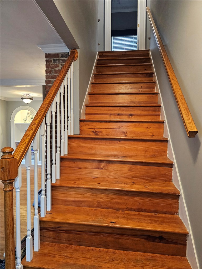 76 Ford Avenue Oneonta, NY 13820 - Photo 22 of 33 wood stairs