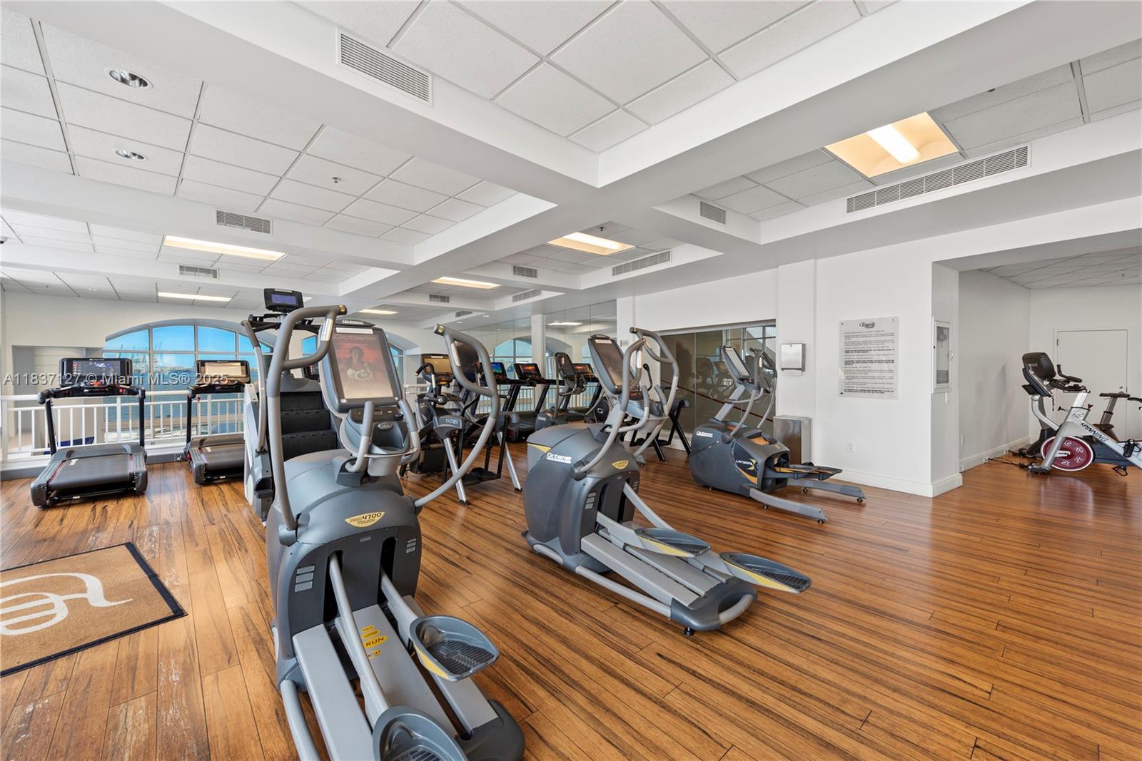 Brickell Miami, FL 33131 - Photo 62 of 65 a view of a room with gym equipment