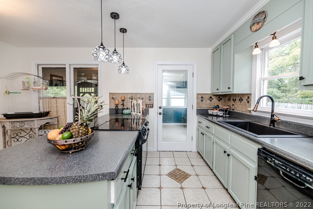 110 Cypress Road Cameron, NC 28326 - Photo 13 of 35 a kitchen with stainless steel appliances granite countertop a sink stove and cabinets
