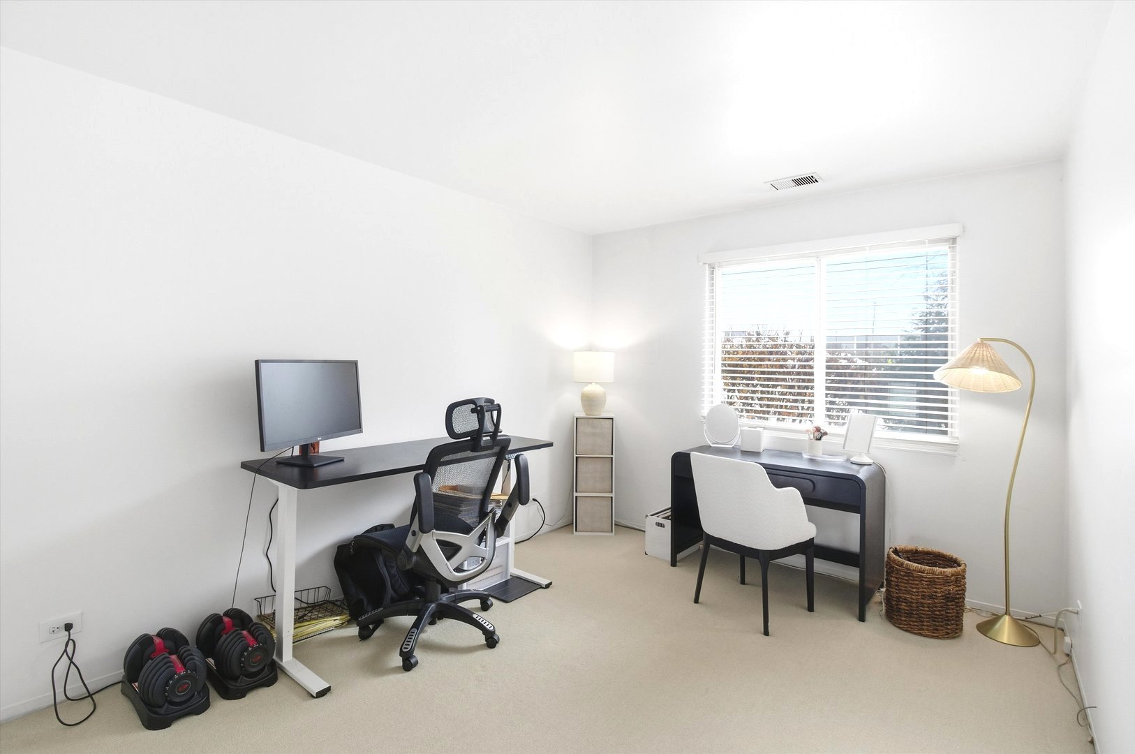 8640 Waukegan Road, Unit 123 Morton Grove, IL 60053 - Photo 13 of 30 a view of a workspace with furniture and a window