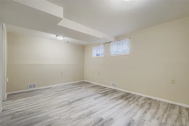 wooden floor in a room
