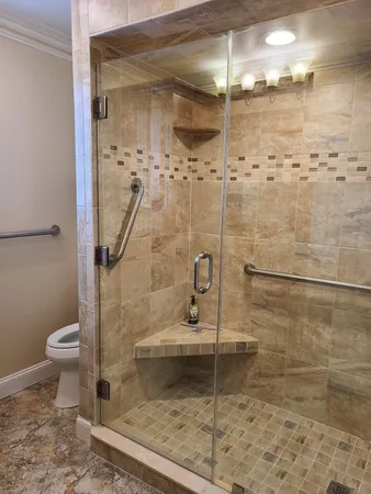 a view of a door with a sink