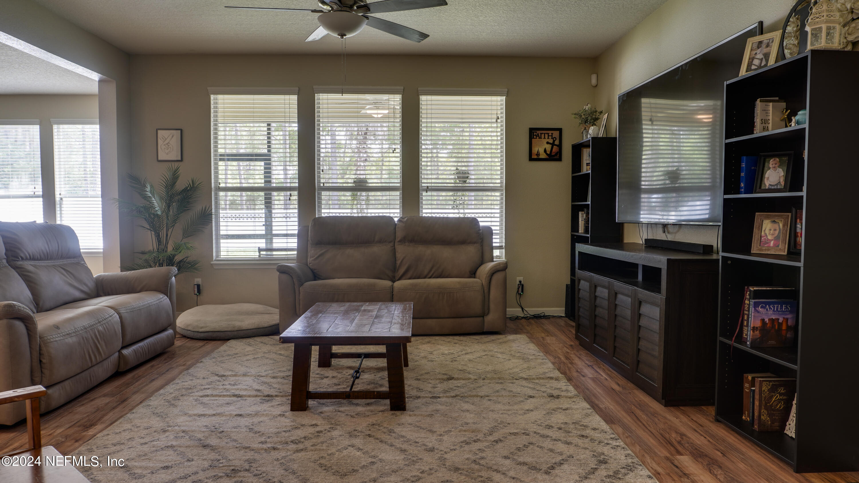 3838 Chasing Falls Road Orange Park, FL 32065 - Photo 4 of 33 a living room with furniture a window and a book shelf