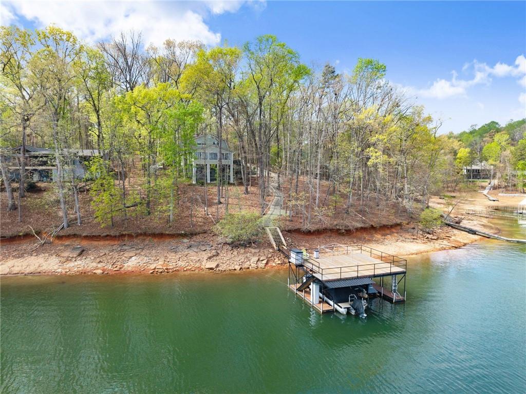 103 Tugalo Point Lavonia, GA 30553 - Photo 60 of 70 a view of a lake with a yard