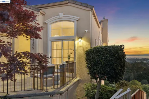 a view of a house with a balcony
