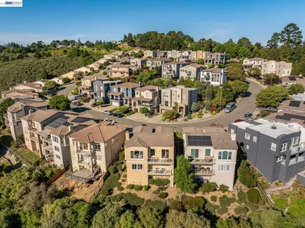 a view of a city that has tall buildings