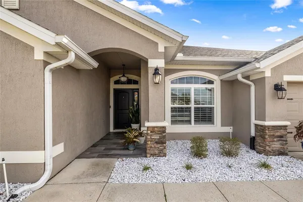 a front view of a house