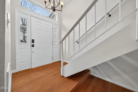 a view of entryway with stairs