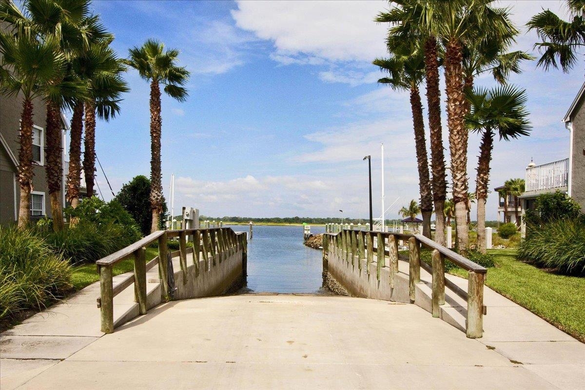 100 North Lake Circle St. Augustine, FL 32084 - Photo 24 of 25 a view of ocean with boats and palm trees