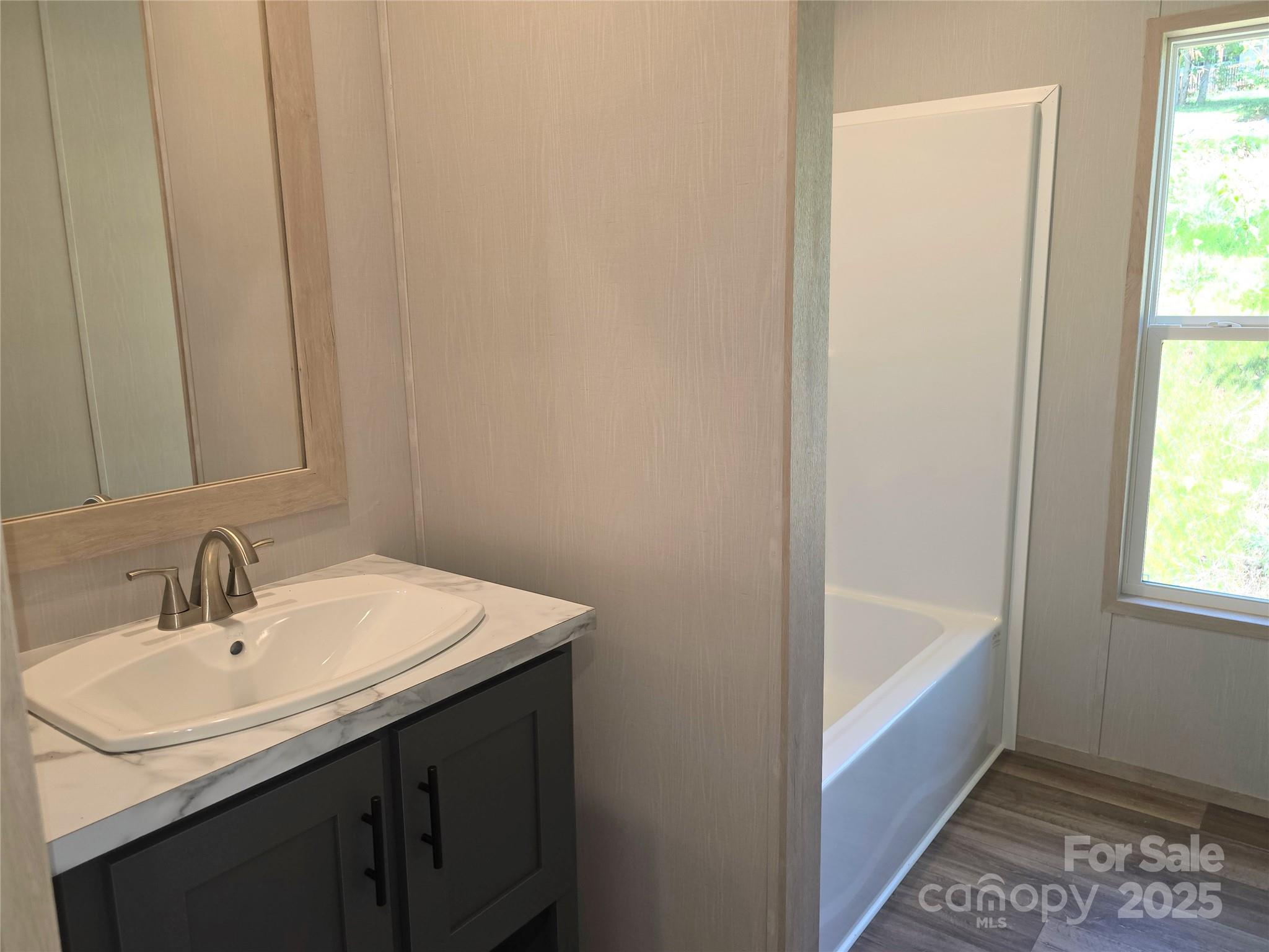12 McGee Hl Road Fairview, NC 28730 - Photo 25 of 25 a bathroom with a sink a mirror and a bathtub