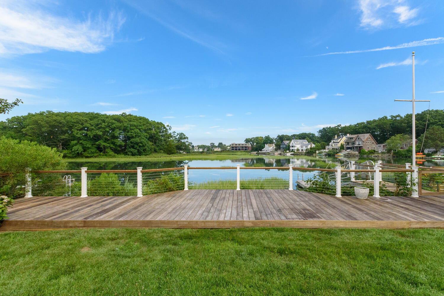 73 Roton Avenue Rowayton, CT 06853 - Photo 25 of 31 a view of backyard with swimming pool and outdoor seating