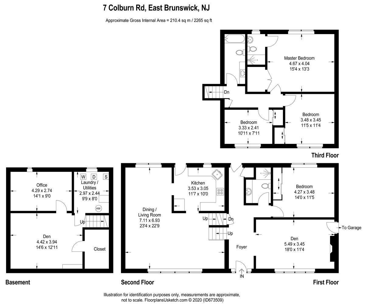 7 Colburn Road East Brunswick, NJ 08816 - Photo 25 of 25 a picture of a floor plan