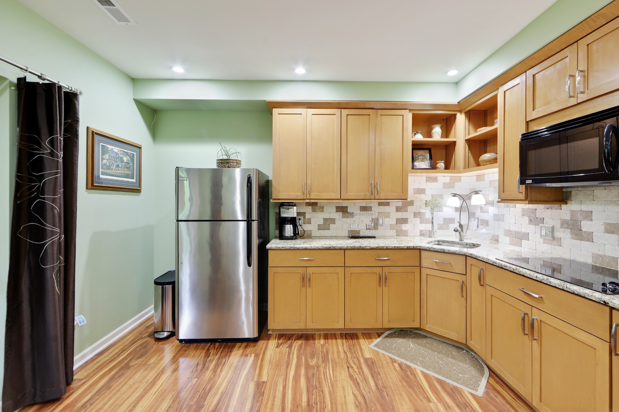 832 Rands Way Columbia, TN 38401 - Photo 34 of 49 a kitchen with stainless steel appliances granite countertop a refrigerator a sink and a stove top oven