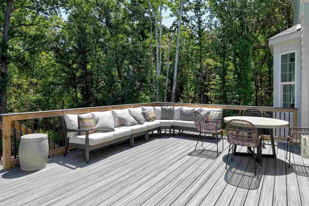 1216 Barley Stone Way Raleigh, NC 27603 - Photo 25 of 30 Entertain on your upgraded trex deck, overlooking wooded back yard. Deck