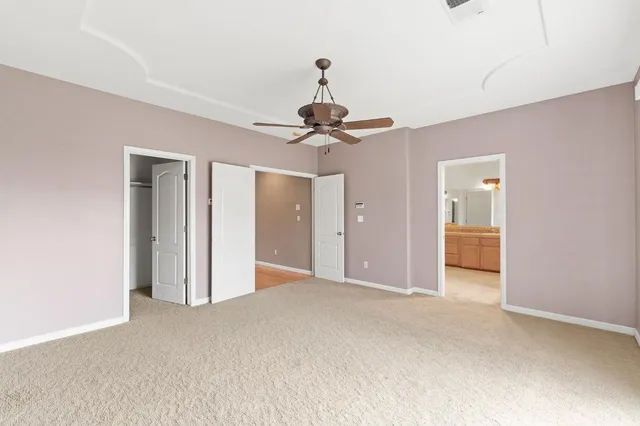 a view of a livingroom with a chandelier