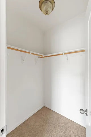 a close view of closet