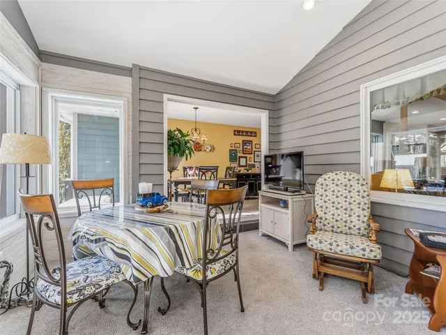 a outdoor living space with furniture