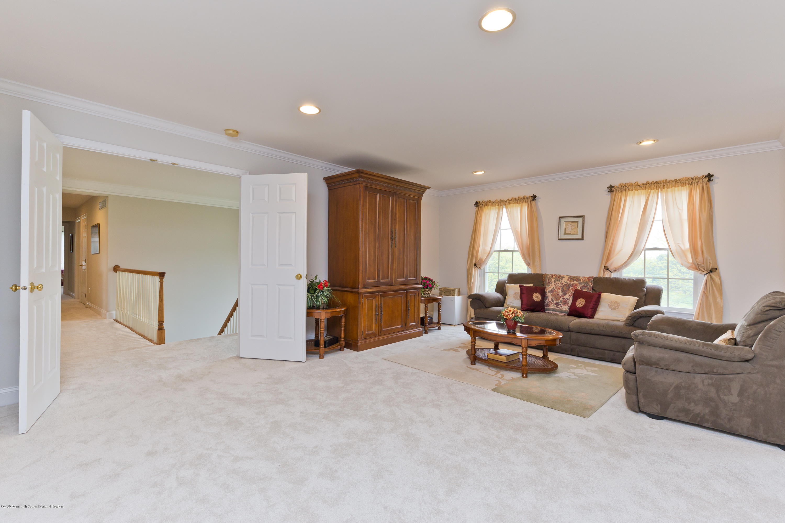 158 Otto Road Neshanic Station, NJ 08853 - Photo 34 of 50 a living room with furniture gym equipment and a window