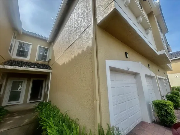 a view of front door of house