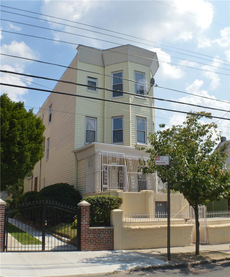 a front view of a building