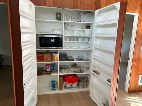 a close view of a stove and a kitchen counter space