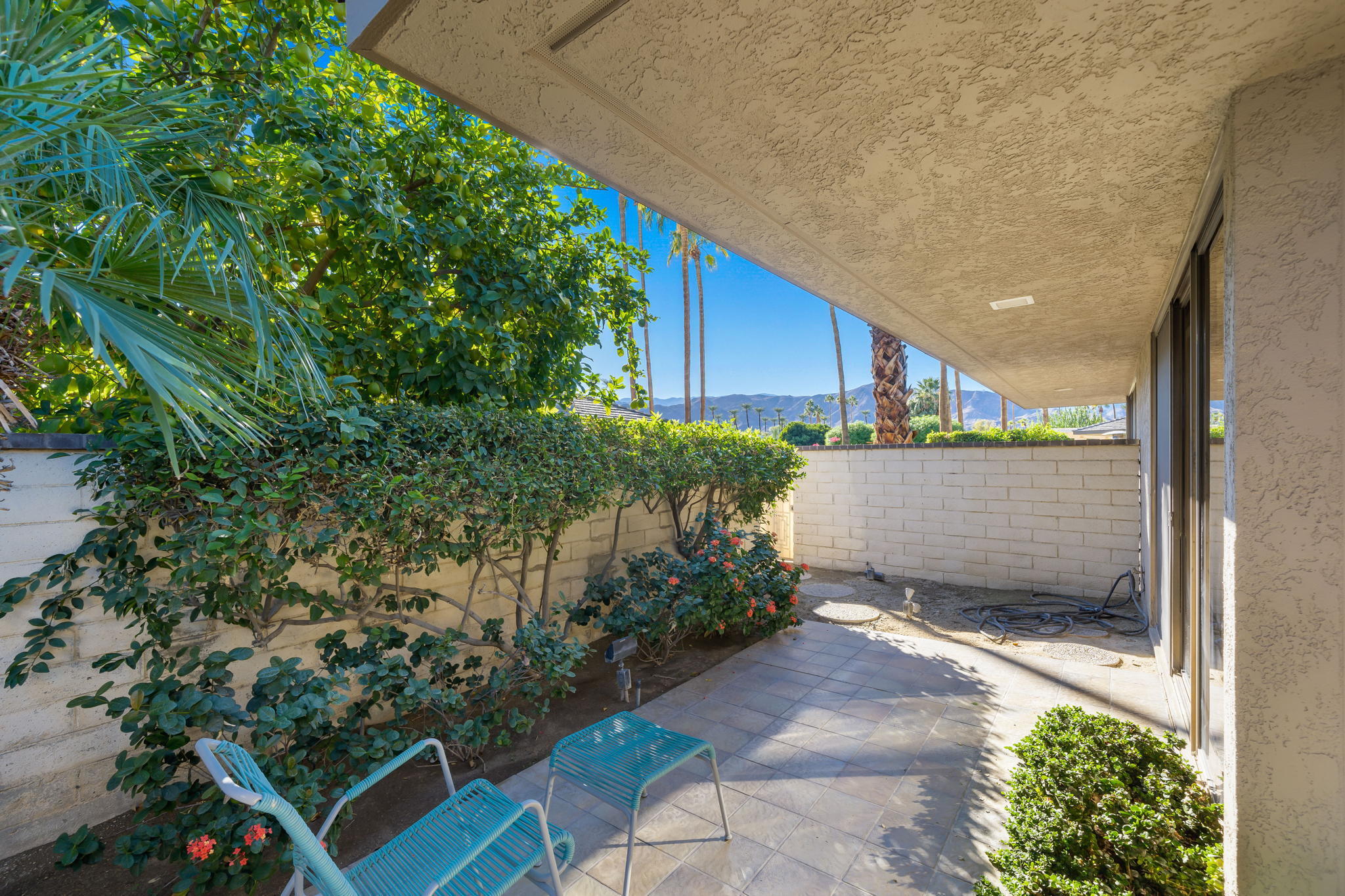 18 Lehigh Court Rancho Mirage, CA 92270 - Photo 46 of 53 a view of a backyard with garden
