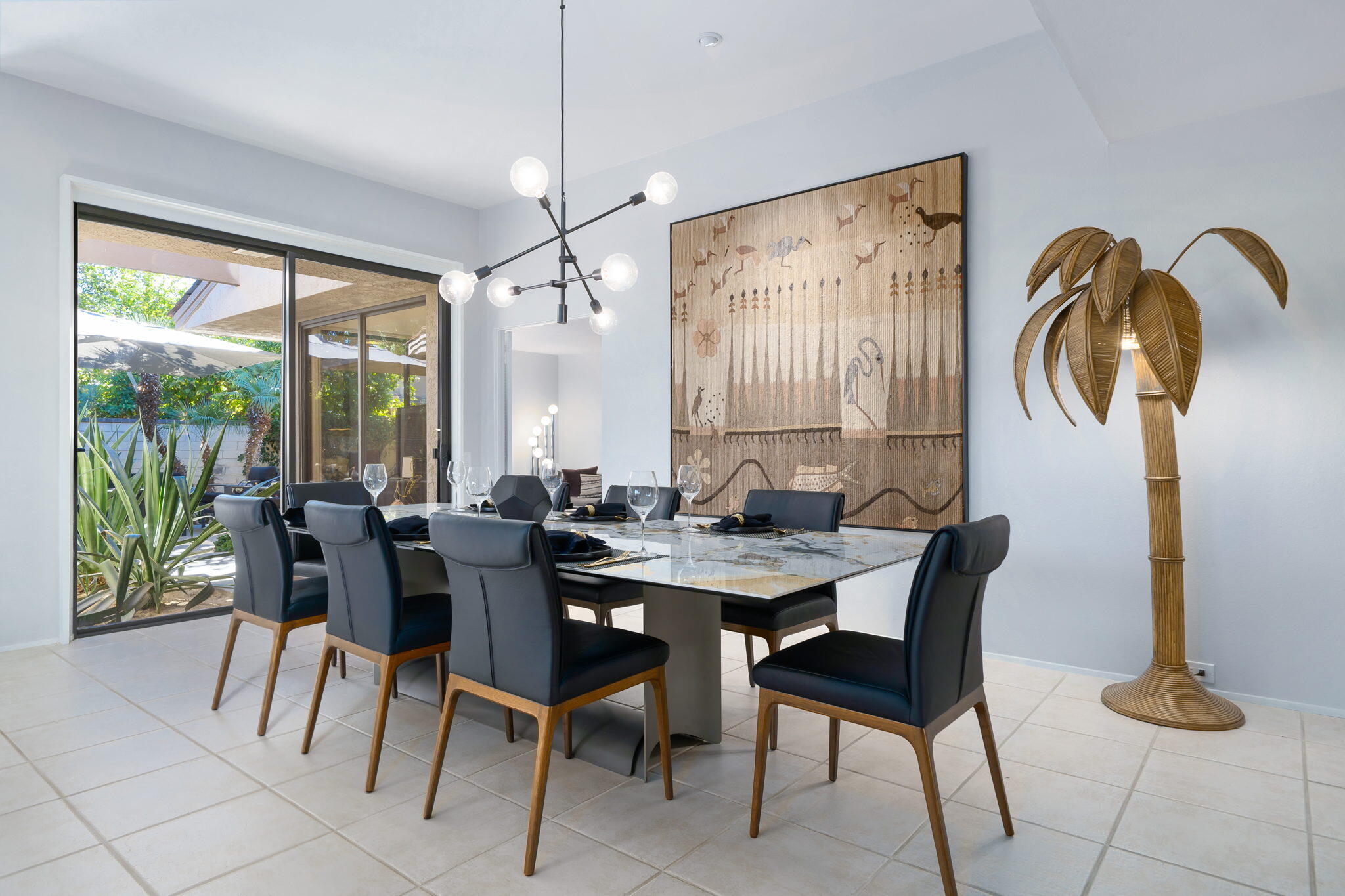 18 Lehigh Court Rancho Mirage, CA 92270 - Photo 7 of 53 a view of a dining room with furniture window and outside view