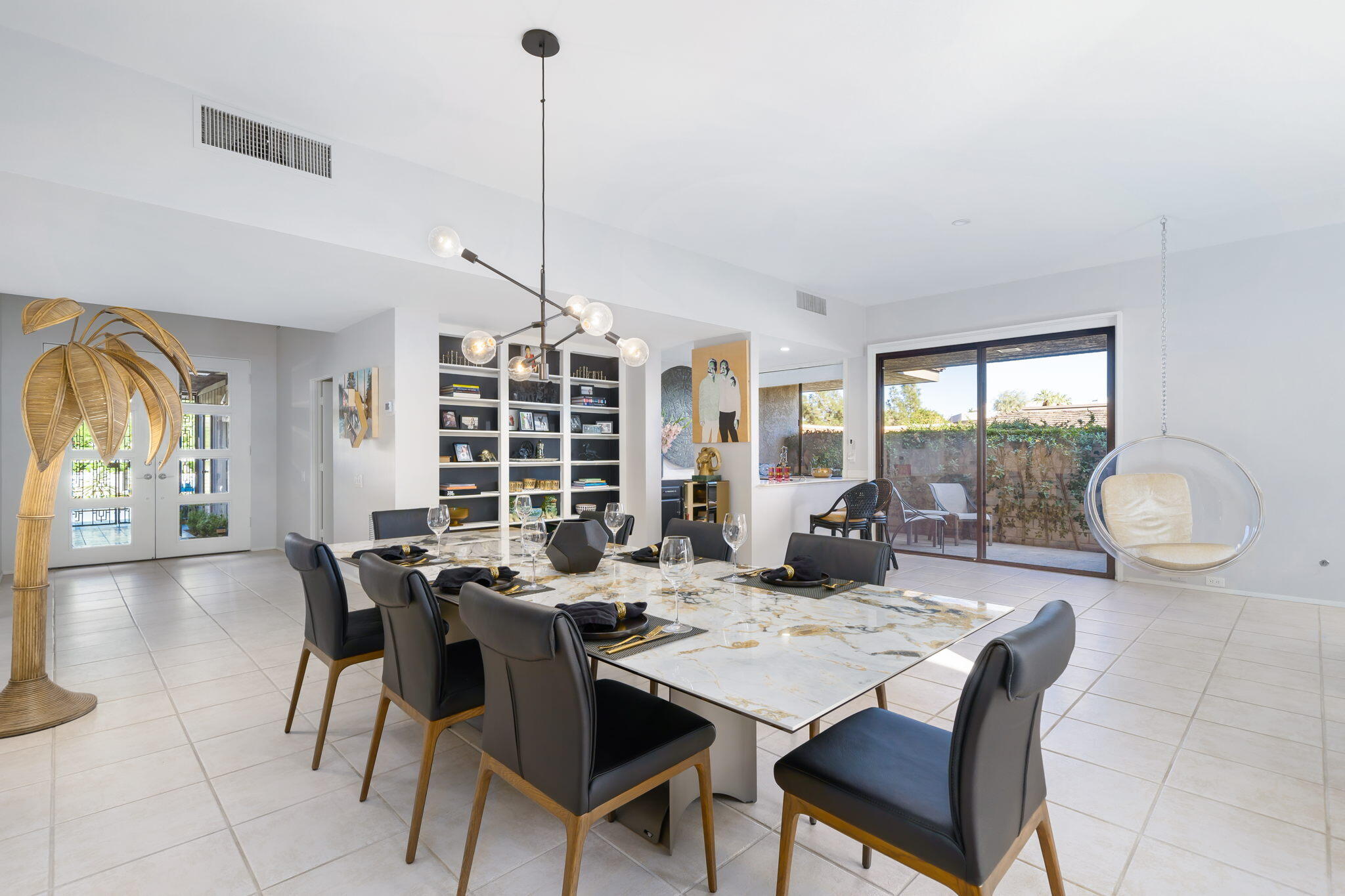 18 Lehigh Court Rancho Mirage, CA 92270 - Photo 9 of 53 a view of a dining room with furniture window and outside view