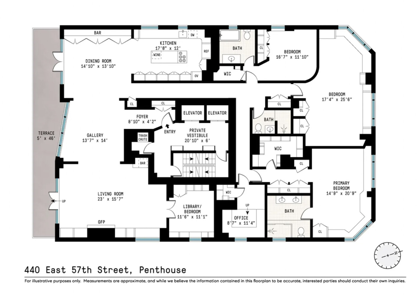 440 East 57th Street, Unit PH Manhattan, NY 10022 - Photo 17 of 18 unknown