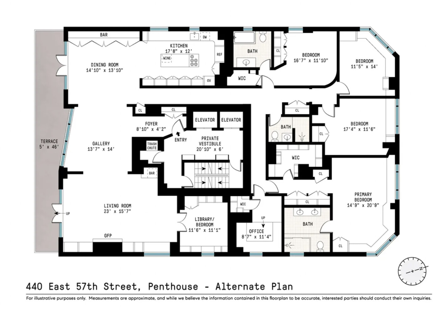 440 East 57th Street, Unit PH Manhattan, NY 10022 - Photo 18 of 18 unknown