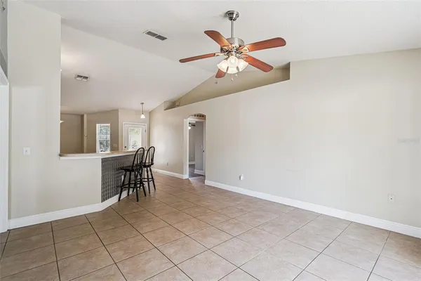 a view of a livingroom with furniture
