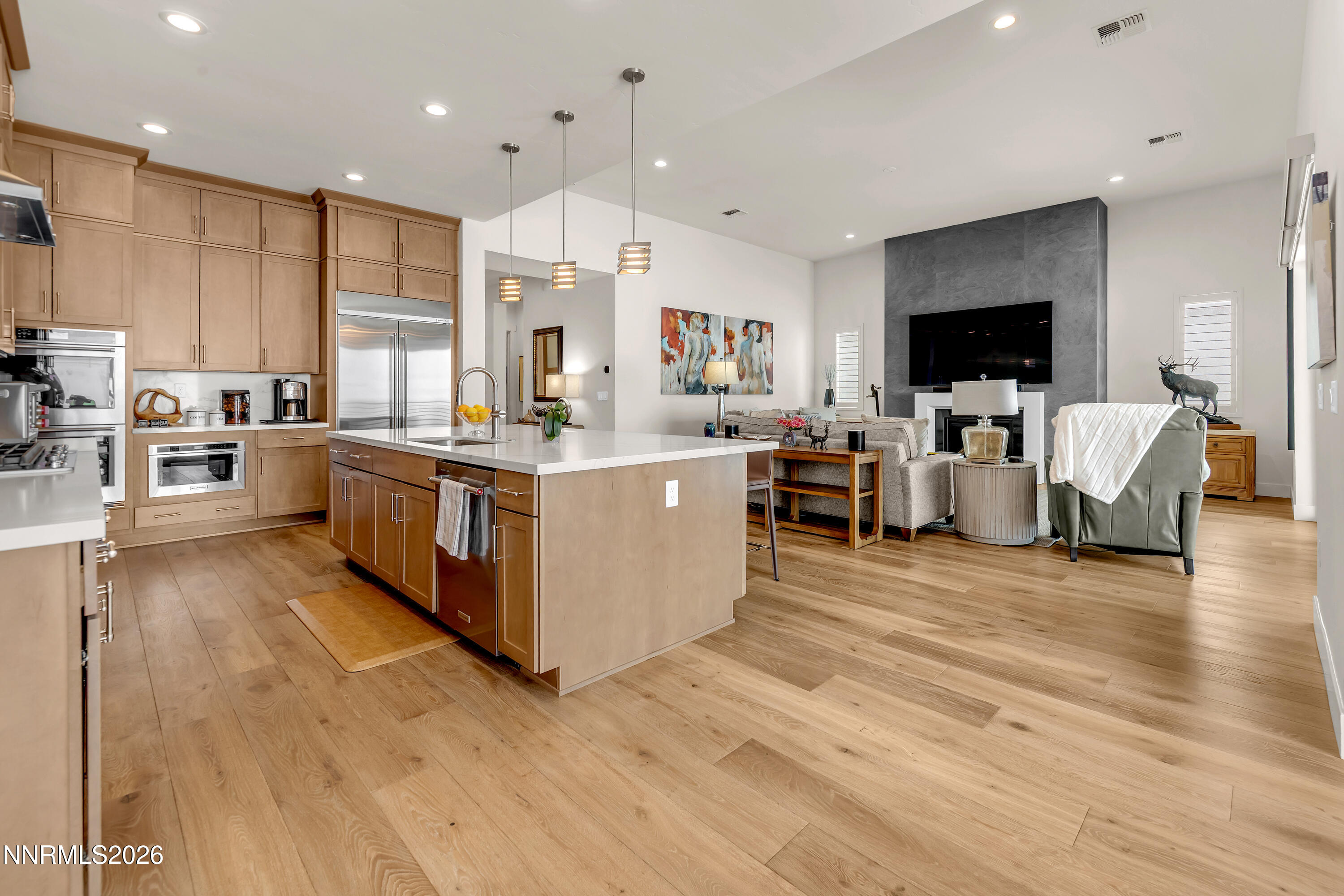 9109 Wild Skies Way Reno, NV 89523 - Photo 44 of 81 a large kitchen with stainless steel appliances lots of counter top space