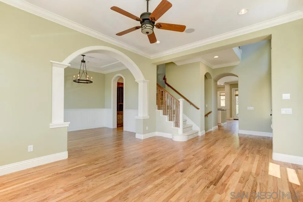2737 MacKinnon Ranch Road Cardiff, CA 92007 - Photo 6 of 17 a view of a hallway view with staircase