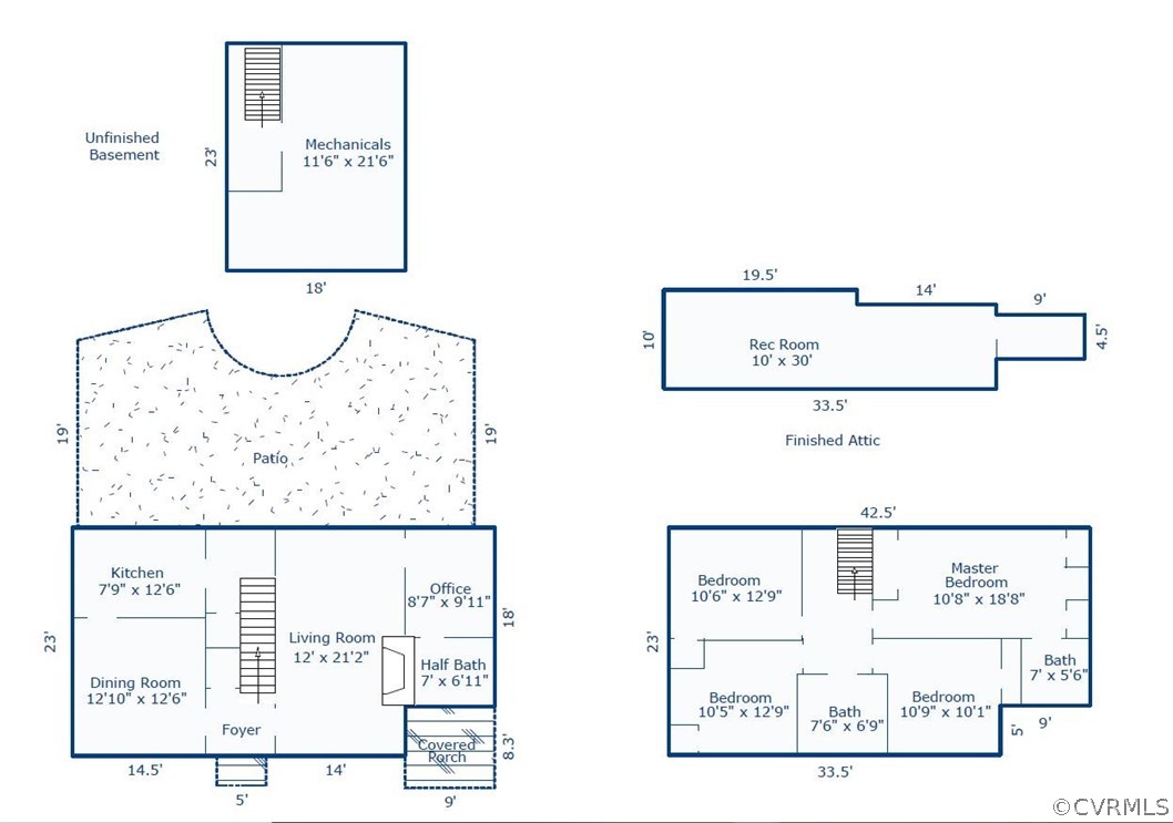 5207 Devonshire Road Richmond, VA 23225 - Photo 43 of 43 Complete floor plan
