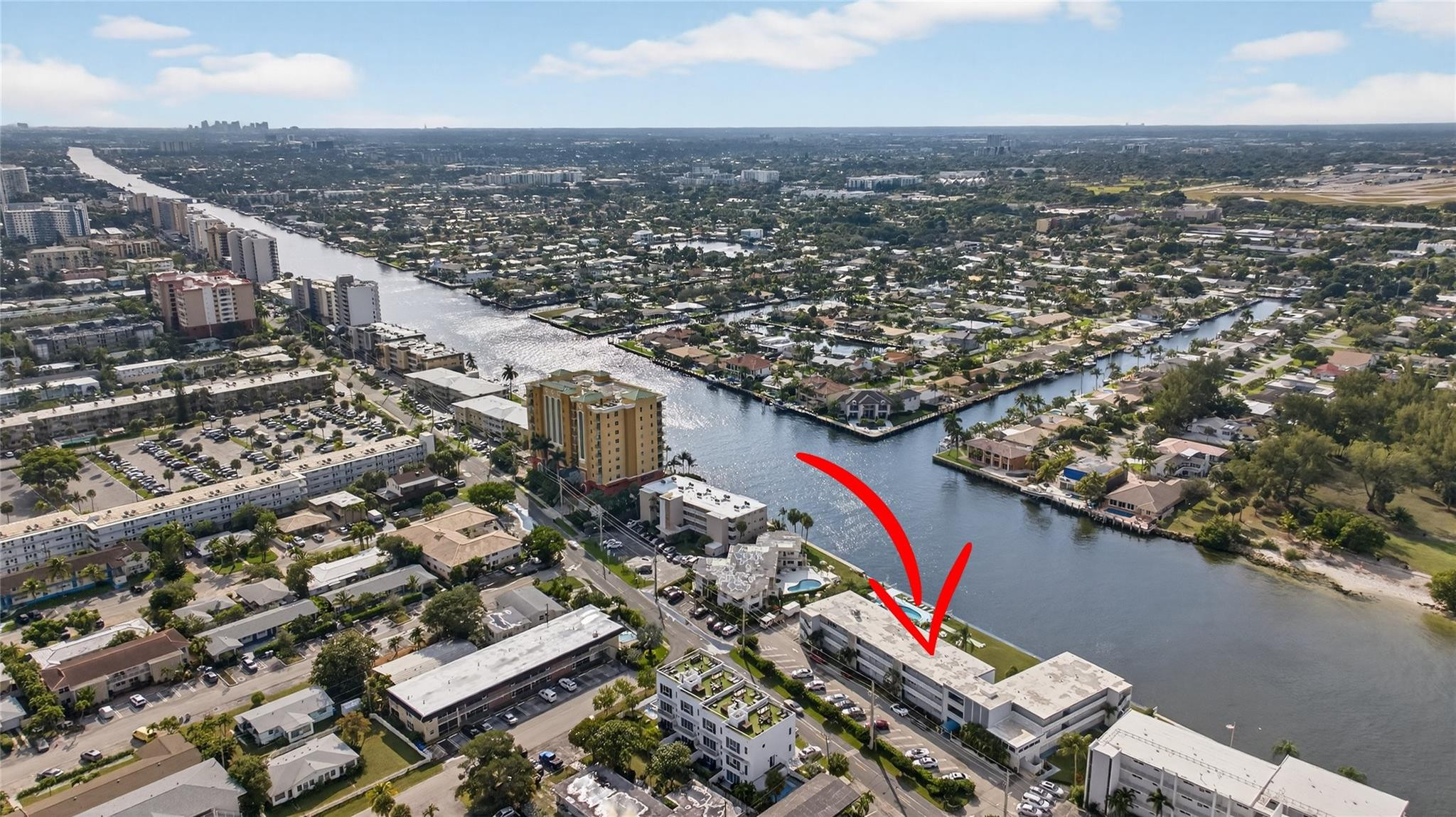 1001 North Riverside Drive, Unit 305 Pompano Beach, FL 33062 - Photo 3 of 44 an aerial view of multiple house