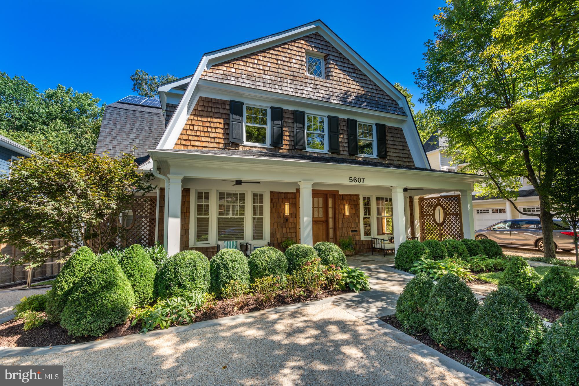 5607 Warwick Place Chevy Chase, MD 20815 - Photo 3 of 91 a front view of a house with garden