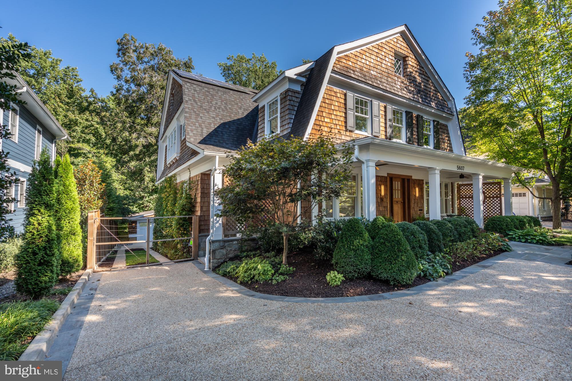 5607 Warwick Place Chevy Chase, MD 20815 - Photo 91 of 91 a front view of a house with garden