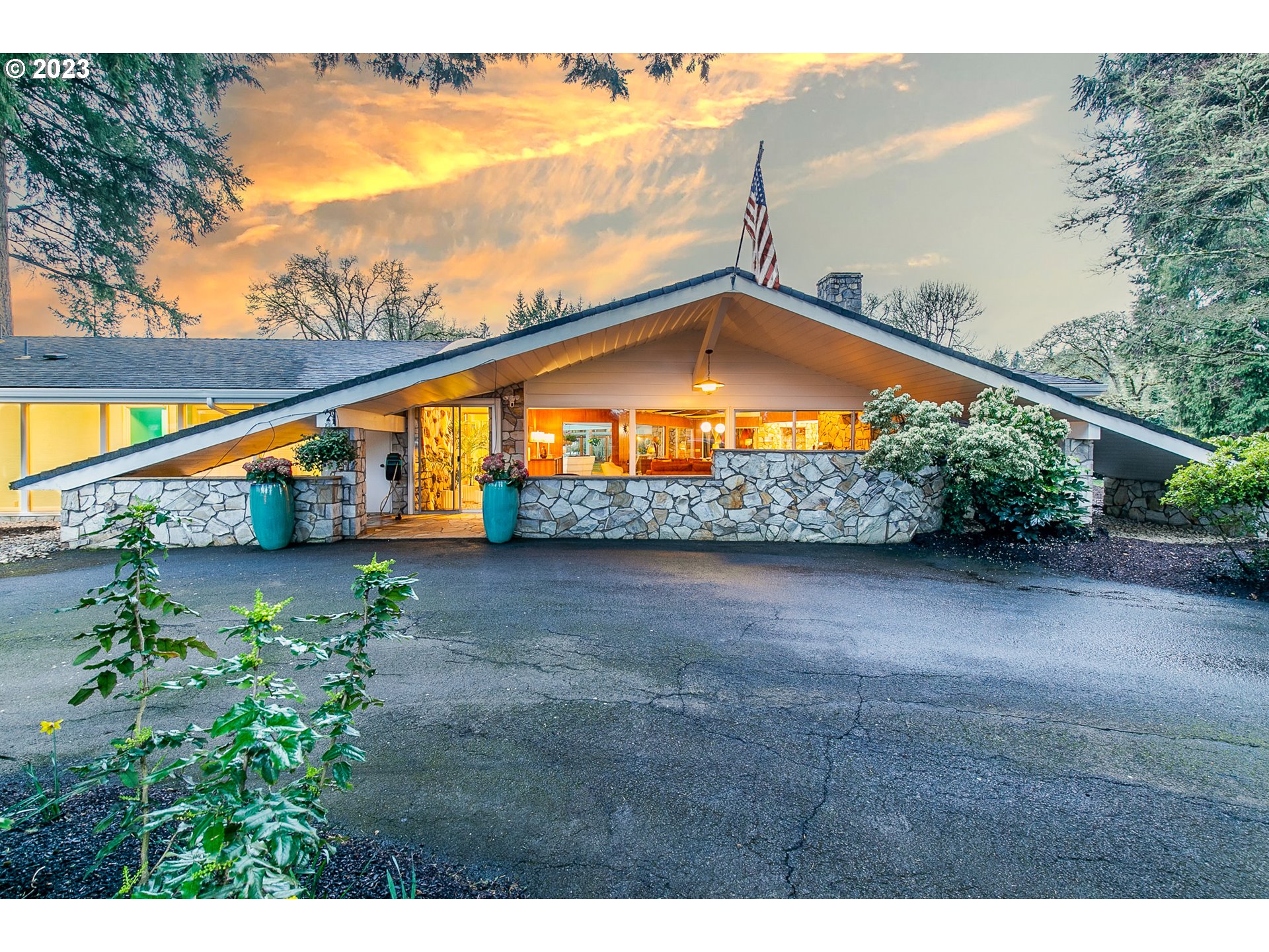 85124 Cloverdale Road Creswell, OR 97426 - Photo 3 of 48 a view of swimming pool with an outdoor space and seating area
