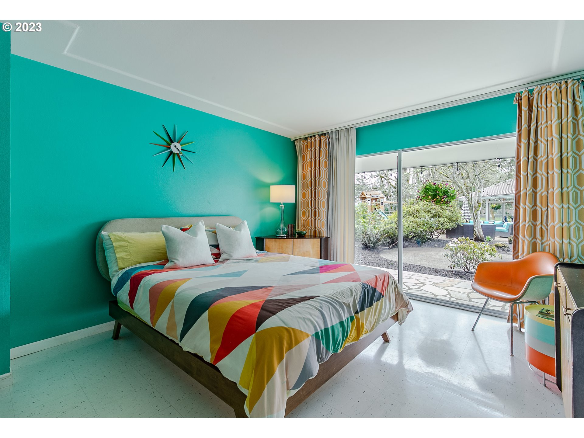 85124 Cloverdale Road Creswell, OR 97426 - Photo 32 of 48 a bedroom with a bed and a window