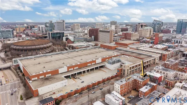 a front view of a building