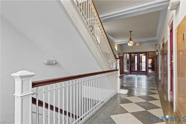 a picture of a bench in a white wall