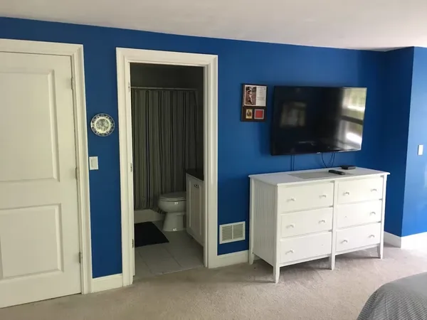 a room with furniture