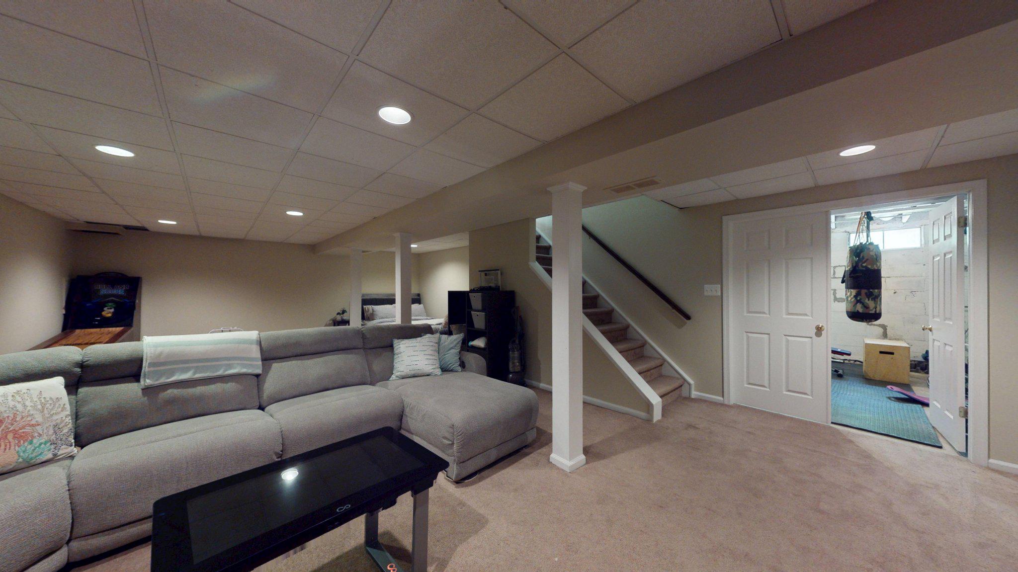 3 Colonial Court Medford, NJ 08055 - Photo 64 of 89 Cozy basement retreat with modern flair.