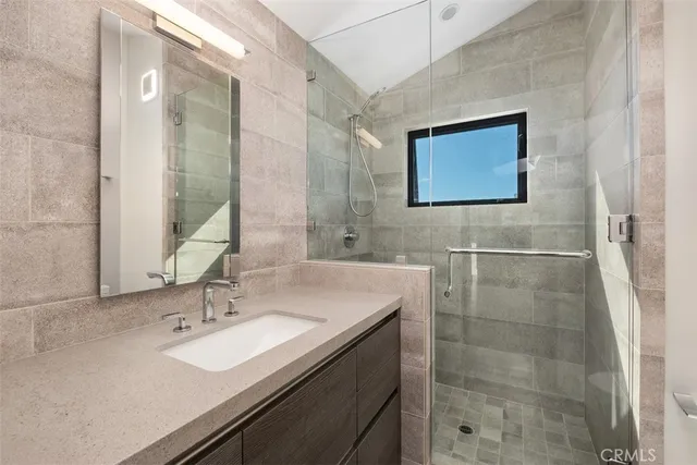 a view of an ocean and a beach