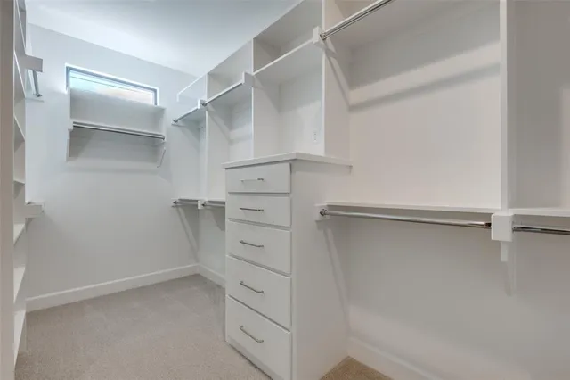 a view of walk in closet