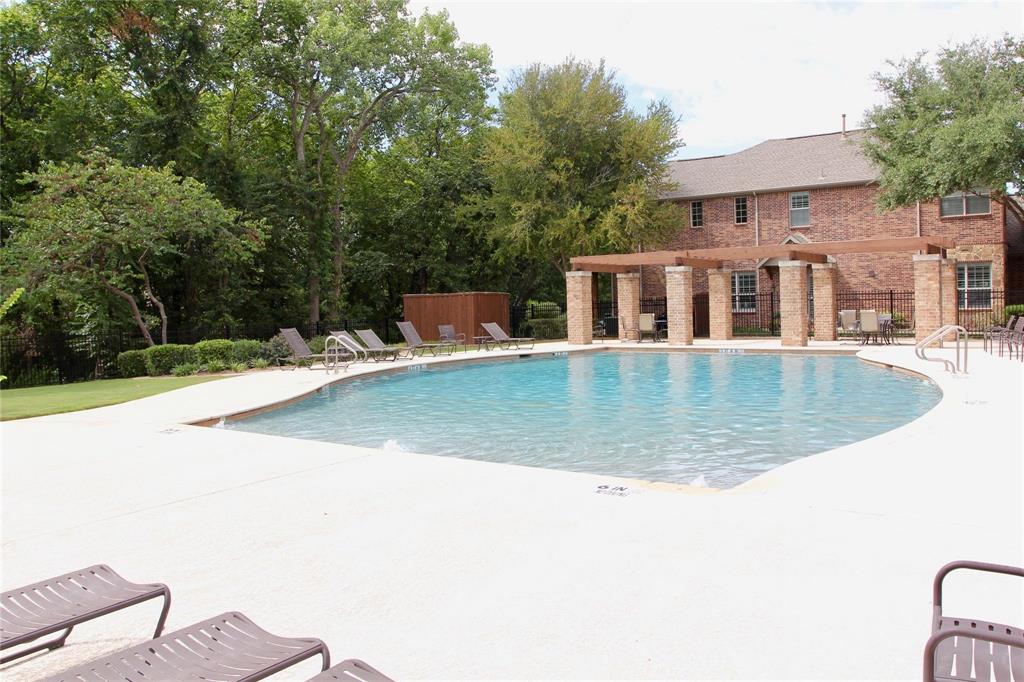 4821 Bayview Drive Plano, TX 75093 - Photo 18 of 21 a view of a house with pool and sitting area